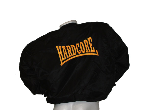 Bomber Hardcore logo (oranje)